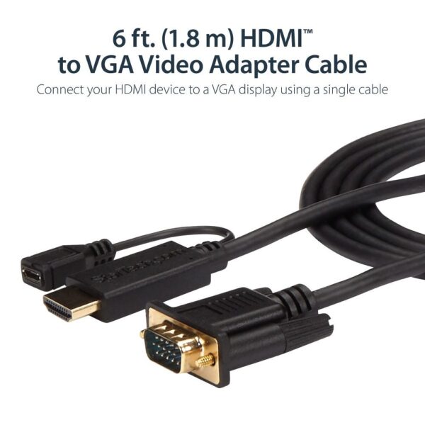 6ft HDMI to VGA active converter cable