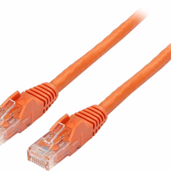 Cable de Red 15cm Naranja Cat6 Snagless