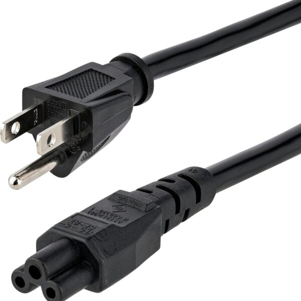 6 ft Laptop Power Cord NEMA 5-15P to C5