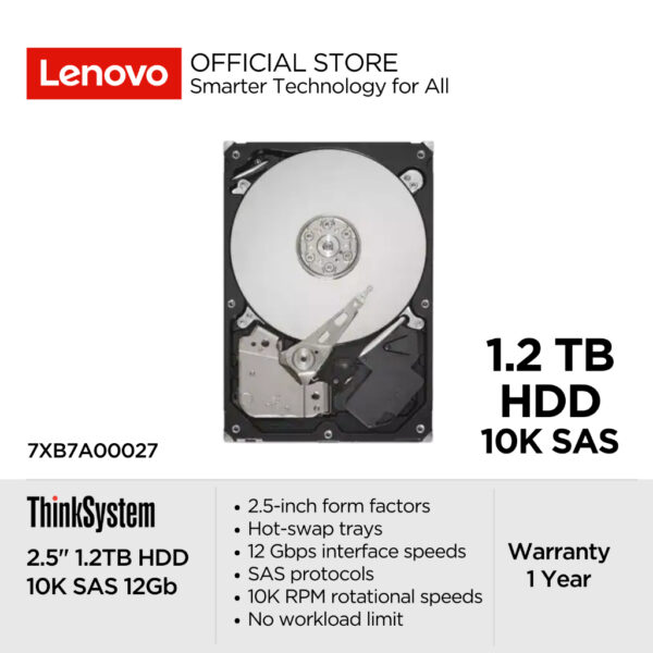 THINKSYSTEM 2.5 1.2TB 10K SAS 12GB HS 5