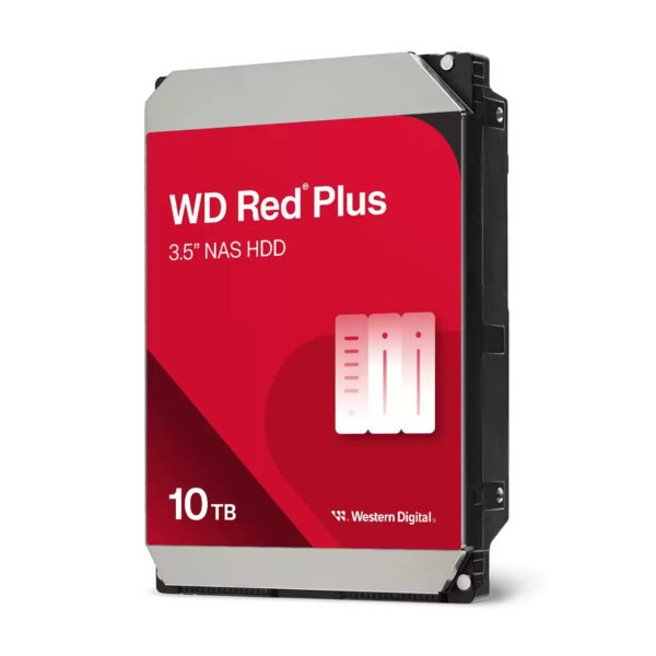 10TB RED PLUS 512MB CMR 3.5IN SATA 6 Gb