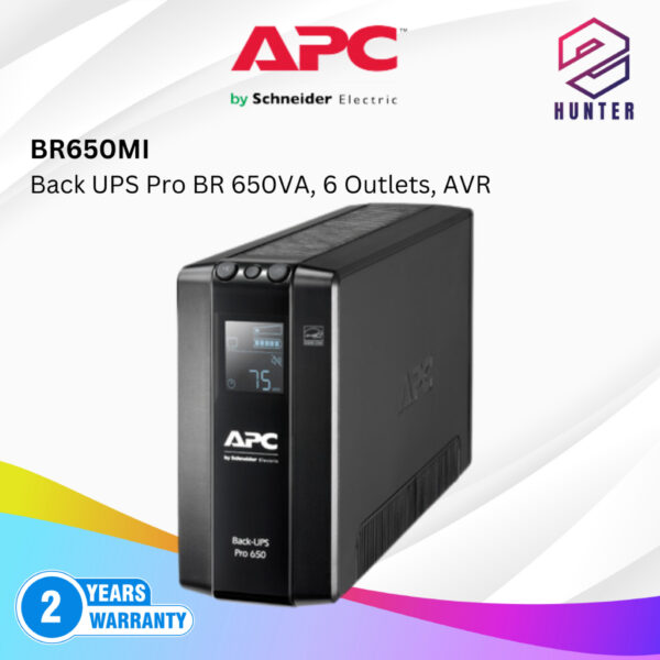 Back UPS Pro BR 650VA. 6 Outlets. AVR. L