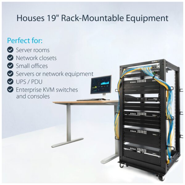 Rack Abierto de 4 Columnas 25U