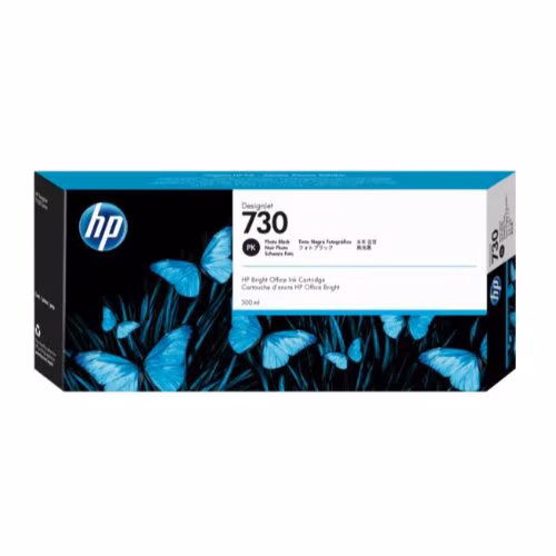 Carroucho de tinta HP 730 Alto Rendimiento 300ml Negro (P2V73A)