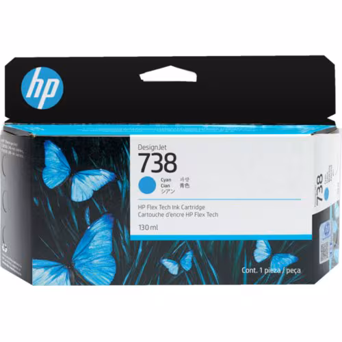 Tinta HP DesignJet Plotter 130-ml Cyan
