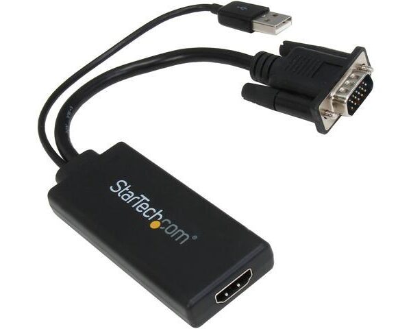 VGA to HDMI Adapter with USB Audio Power