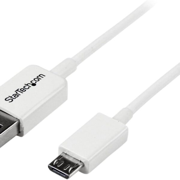 Cable 50cm USB A MicroB Blanco